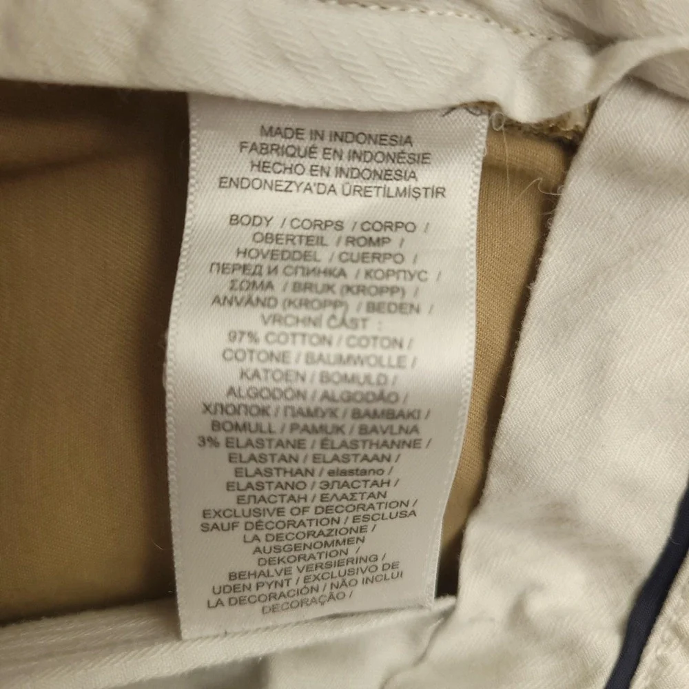 Polo Ralph Lauren Shorts Mens 33 Beige Stretch Chino Embroidered Pony 9